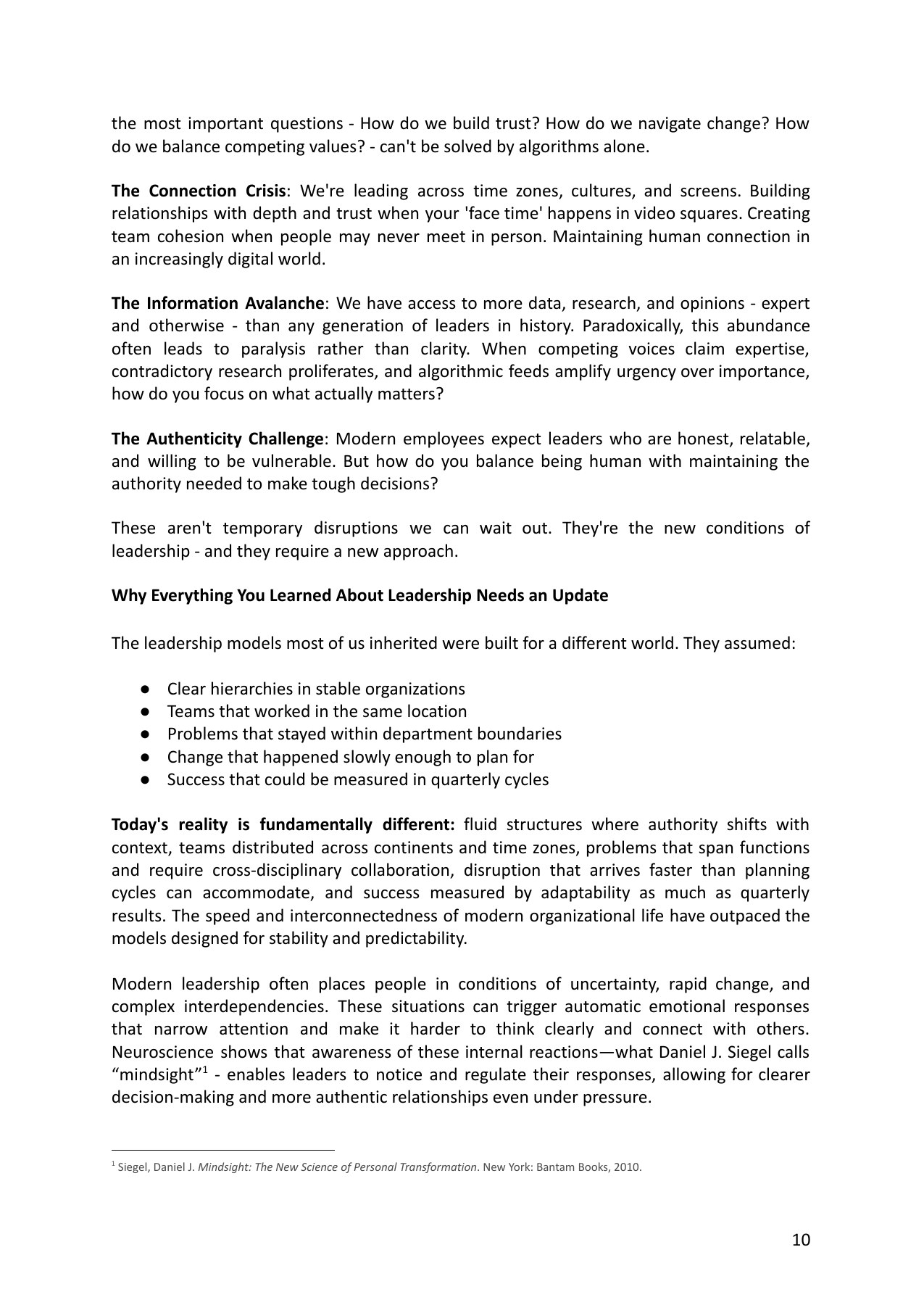 Leadership Rewired sample, page 3 of 11